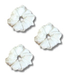 100% SILK LARGE Scrunchies - WHITE