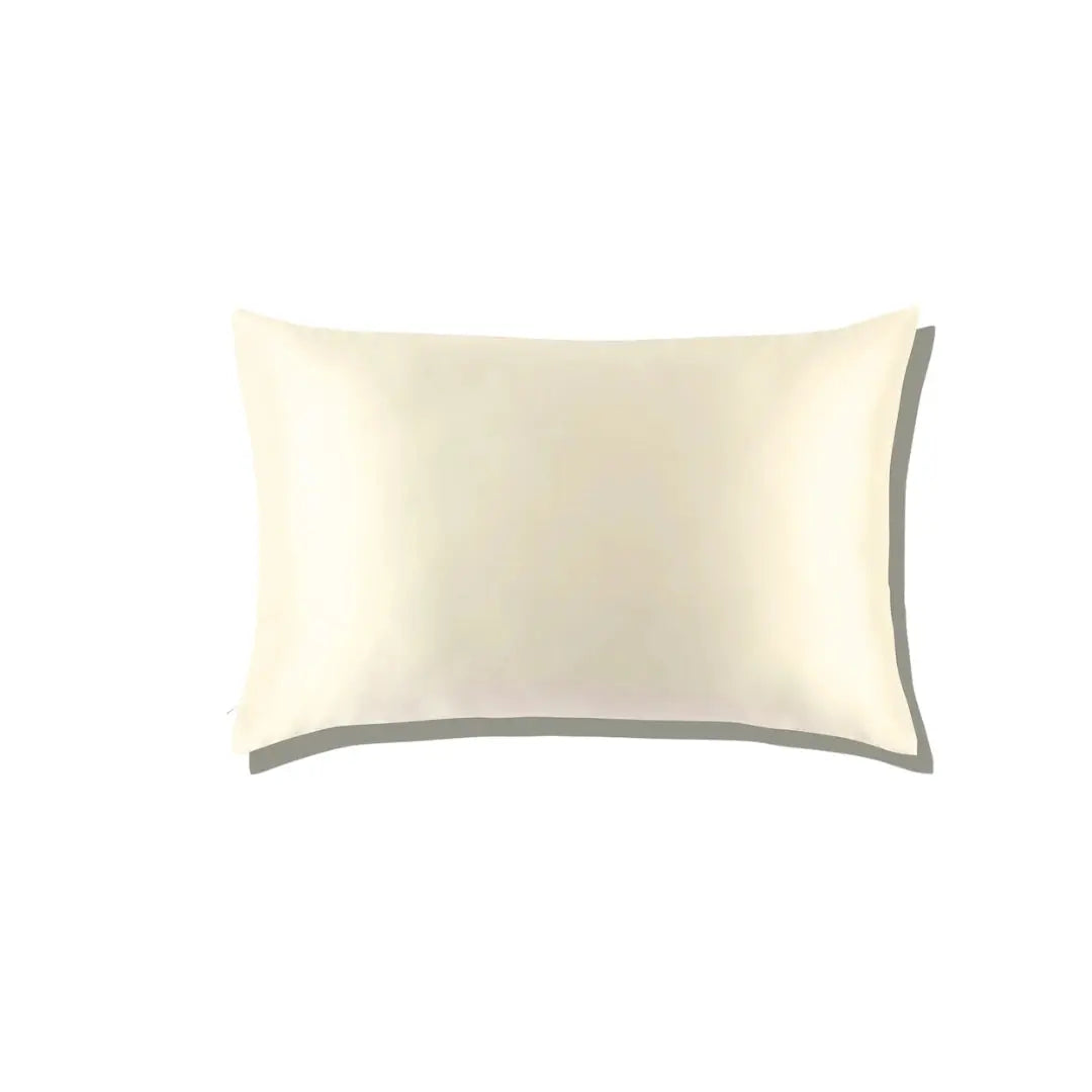 100% SILK PILLOWCASE 22 MOMMES - BEIGE