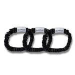 100% SKINNY SILK Scrunchies - BLACK