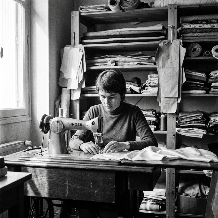 L'atelier de Madeleine. Quarante ans de couture et une seule obsession : le tissu parfait.