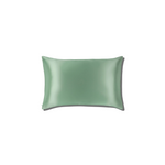 TAIE D'OREILLER 100% SOIE 22 MOMMES - PISTACHE