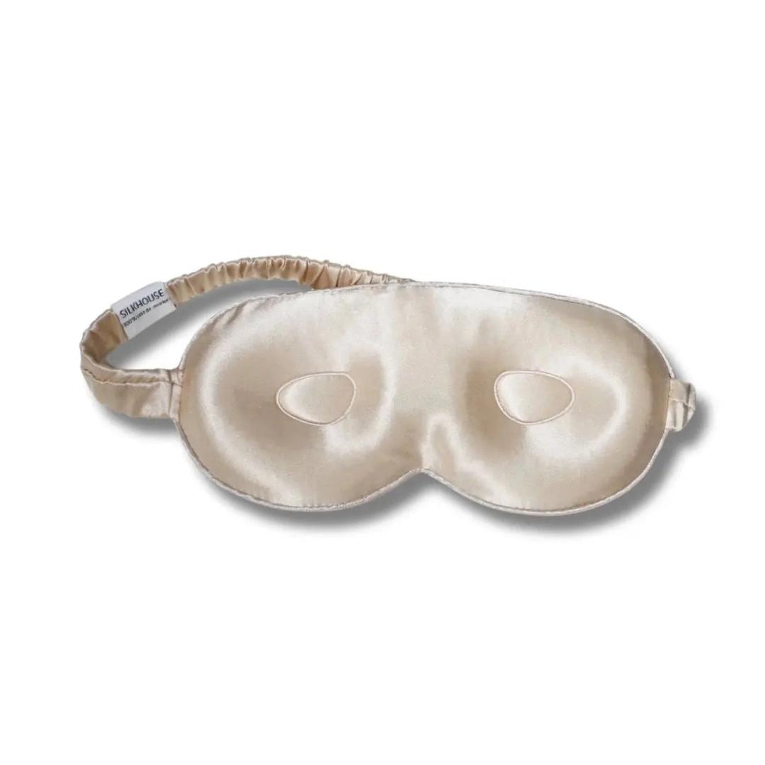 MASQUE DE NUIT 3D 100% SOIE - CHAMPAGNE